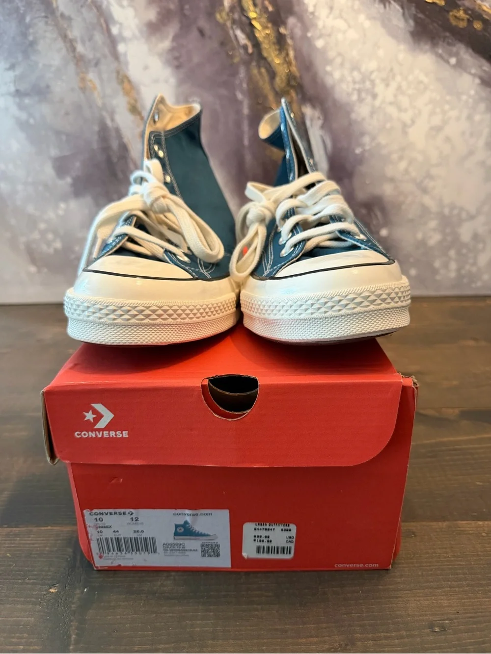 Converse Chuck 70 High A05589C Teal Universe Egret Black Men’s